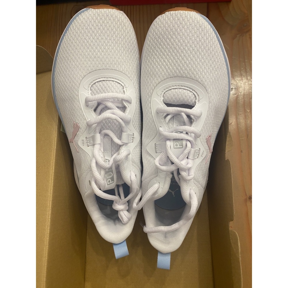 Puma NIB Skyrocket Sneaker White Blue Women Sz 7.5 Lace Up - Picture 9 of 10